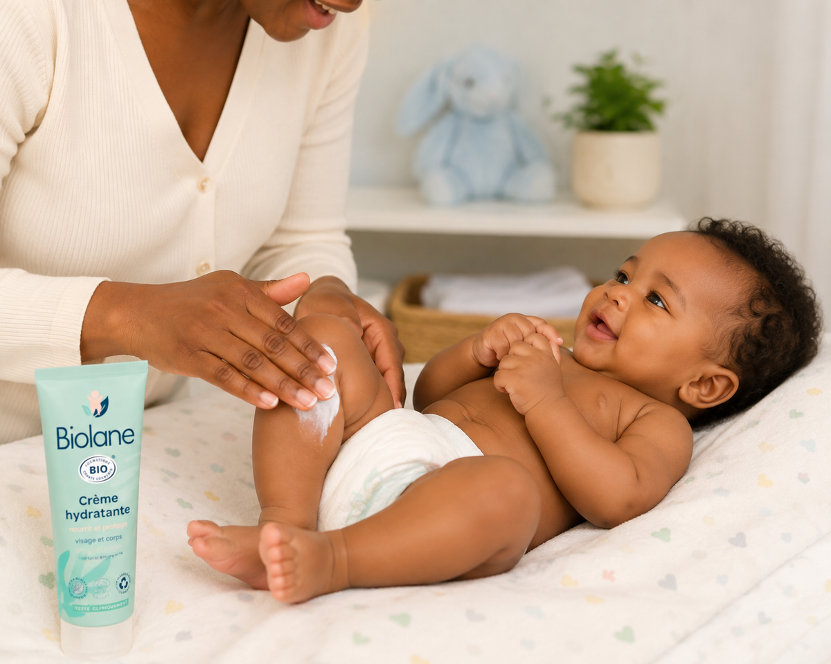 Biolane Organic Moisturizing Cream – Baby Face & Body – 100 mL
