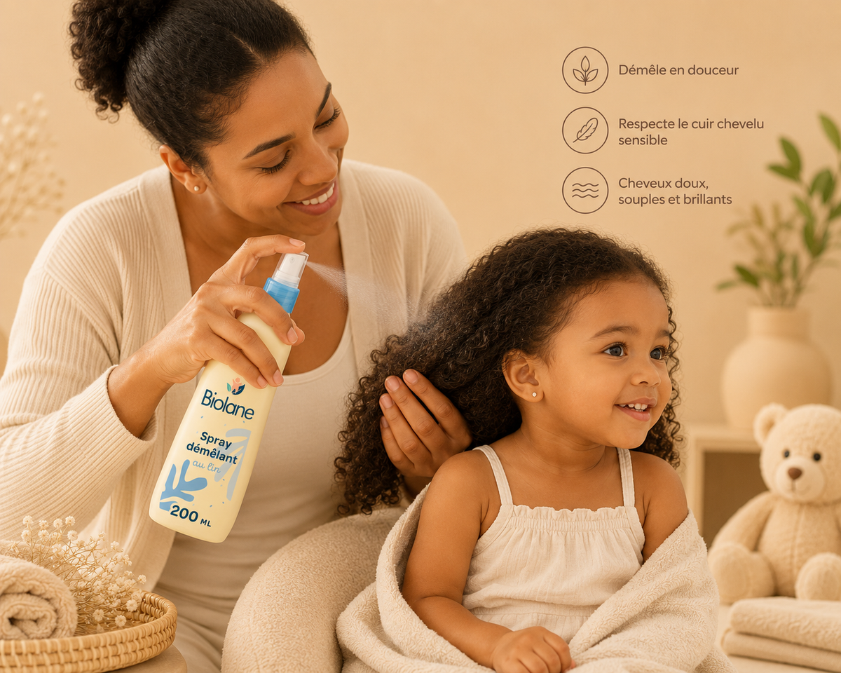 Biolane Detangling Spray – Gentle No-Tears Hair Care
