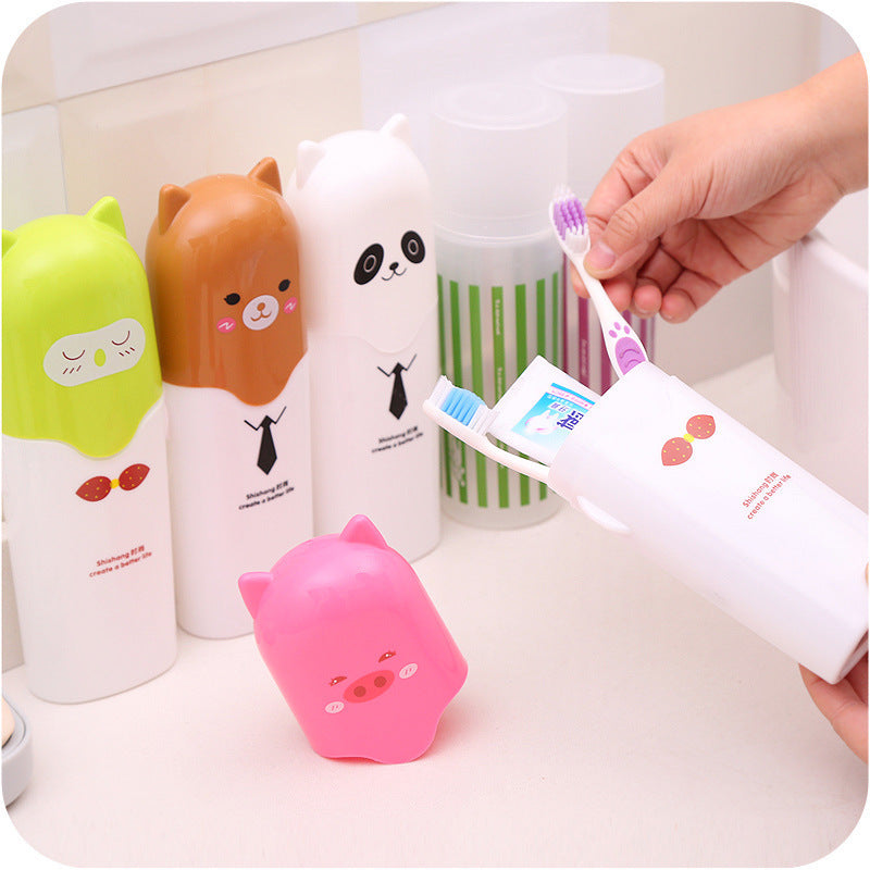 Creative Travel Portable Toothbrush Cup Cartoon