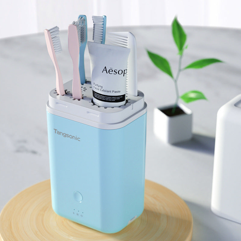 Toothbrush Disinfection Box Uv Ultraviolet Sterilization Sterilizer Toothbrush Air-dry Storage Cup