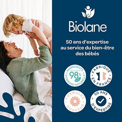 BIOLANE - Huile de massage - Bébé - Détente - Parfum relaxant et apaisant - 99% d'ingrédients d'origine naturels - 50ml