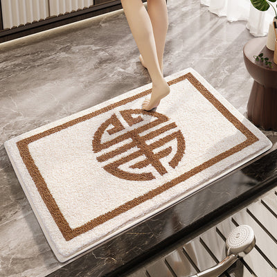 PlaidGrip Bathroom Mat – Absorbent & Anti-Slip