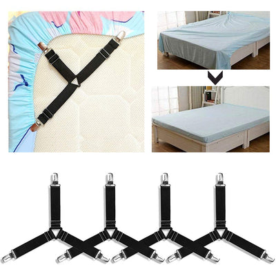 Solid Color Four-piece Sanded Bedsheet Set