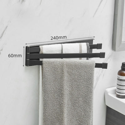 Nordic No-Drill Towel Rack – Adhesive Wall Mount