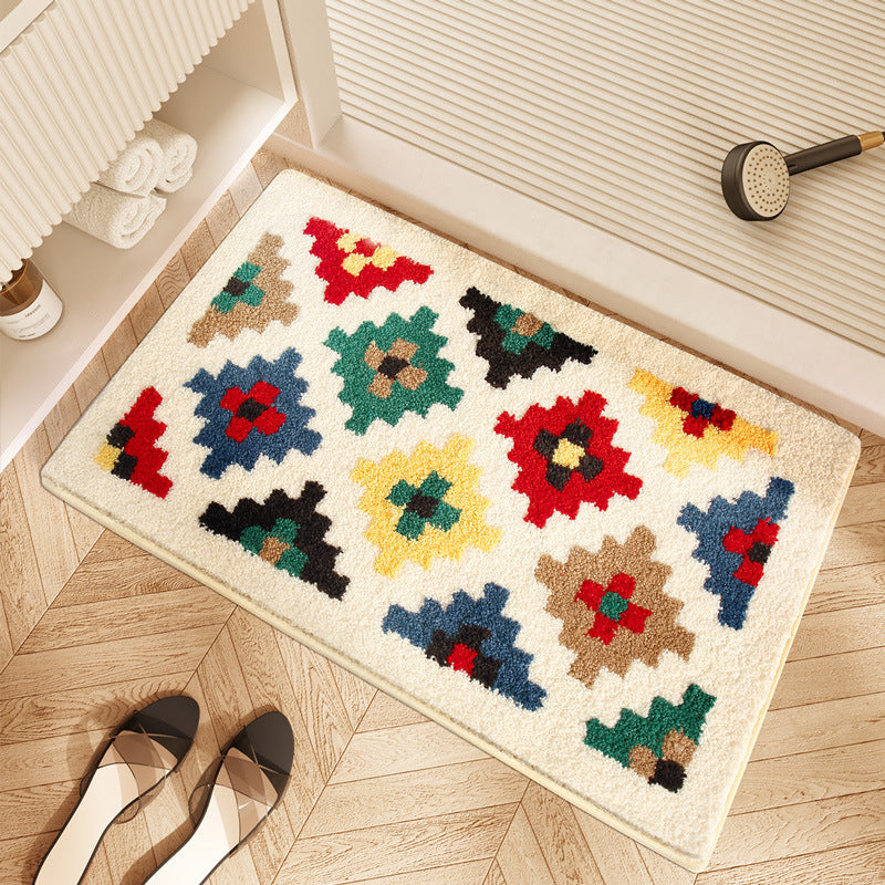 PlaidGrip Bathroom Mat – Absorbent & Anti-Slip
