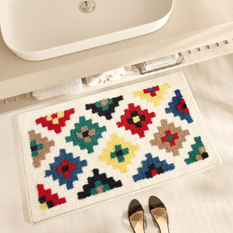 PlaidGrip Bathroom Mat – Absorbent & Anti-Slip