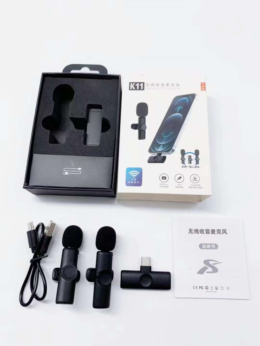 Microphone sans fil pour créer des vidéos Originales