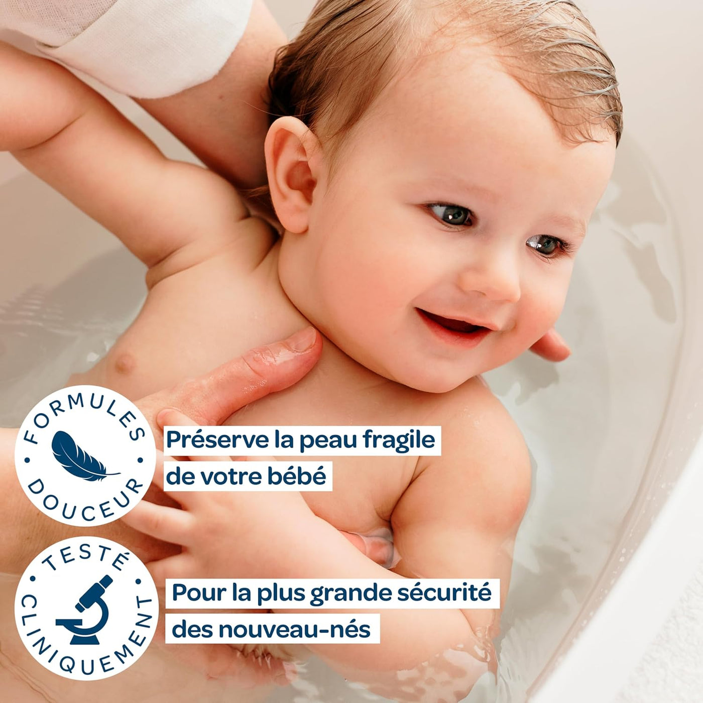 BIOLANE - Kit Bain & toillette - Bébé - Gel douche, Lait de toilette, Crème hydratante, Huile d'amande douce