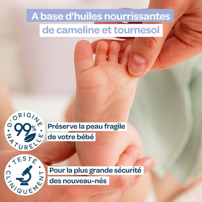 BIOLANE - Huile de massage - Bébé - Détente - Parfum relaxant et apaisant - 99% d'ingrédients d'origine naturels - 50ml