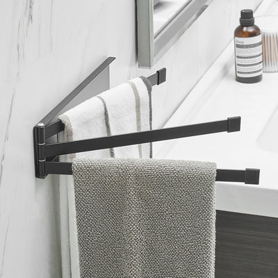 Nordic No-Drill Towel Rack – Adhesive Wall Mount
