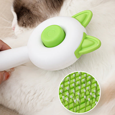 Self-Cleaning Pet Grooming Brush – Dog & Cat Hair Remover