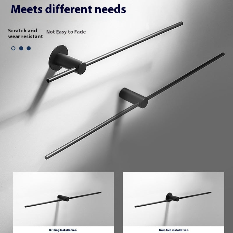 Stainless Steel Punch-Free Towel Rack – Wall Mounted