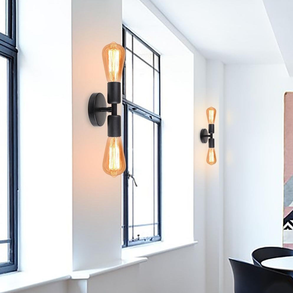 Creative Bedroom Corridor Aisle Lamps Bedside Hotel Double-headed Wall Lamp