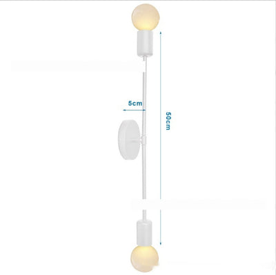 Creative Bedroom Corridor Aisle Lamps Bedside Hotel Double-headed Wall Lamp