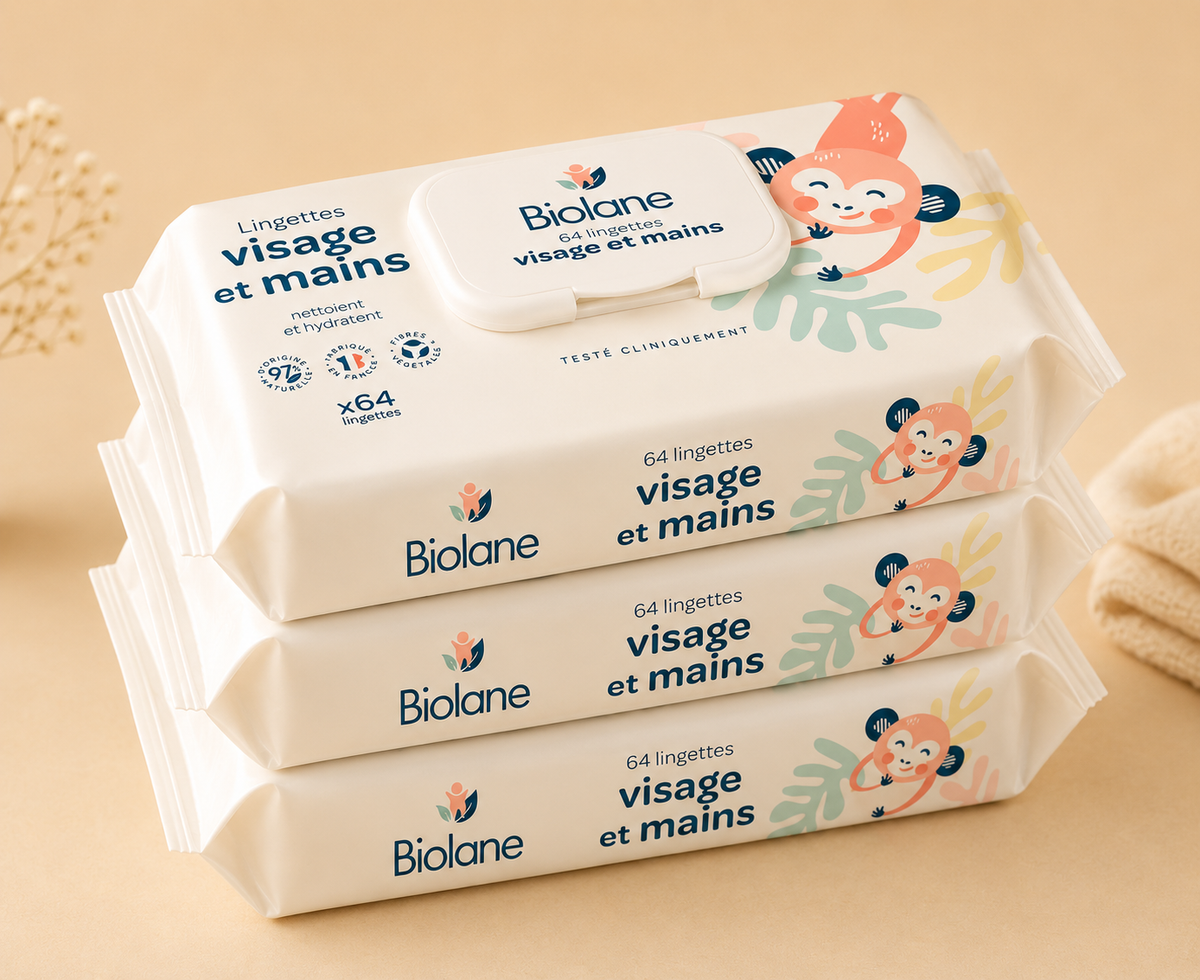 Biolane Face & Body Wipes – Gentle Everyday Cleansing