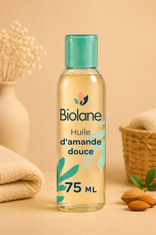 Biolane Sweet Almond Oil – Gentle Baby Skin Care – 75 mL