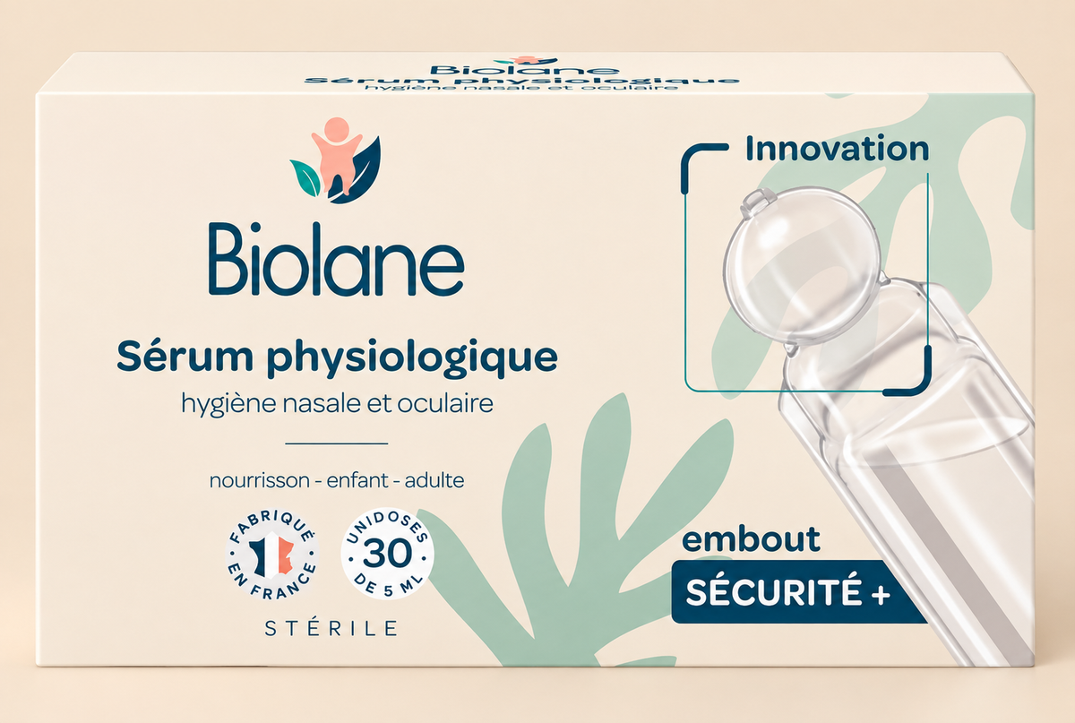 Biolane Physiological Saline Solution – 30 Sterile Single Doses, 5 mL
