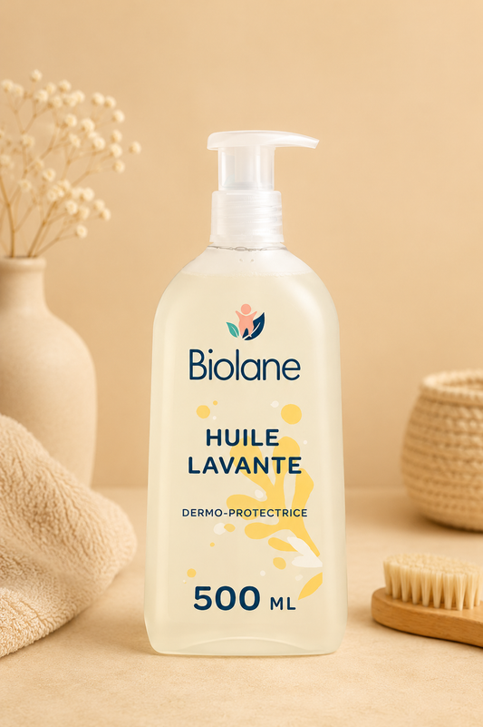 Biolane Cleansing Oil – Gentle Care for Dry Baby Skin