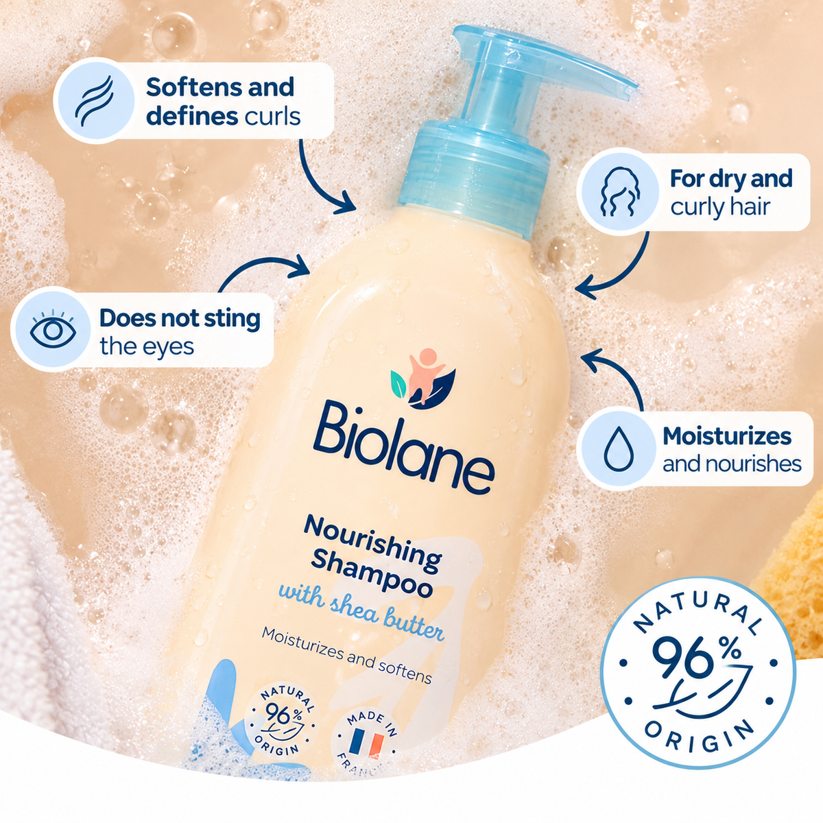 Biolane Nourishing Shampoo with Shea Butter