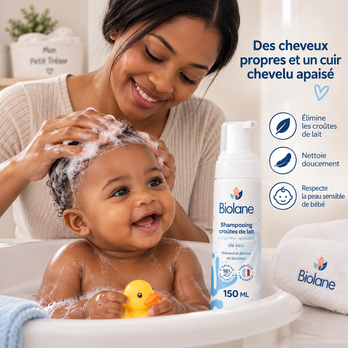 Biolane Cradle Cap Shampoo with Soothing Oat – 150 mL