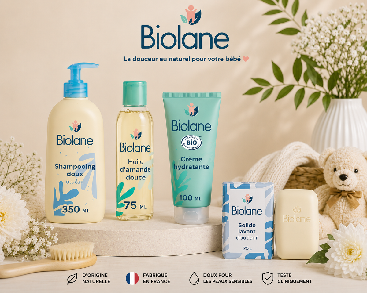 Biolane Baby Bath & Moisturizing Set – 4 Gentle Essentials