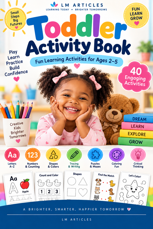 Toddler Activity Book - Fun Learning Activities for Ages 2-5